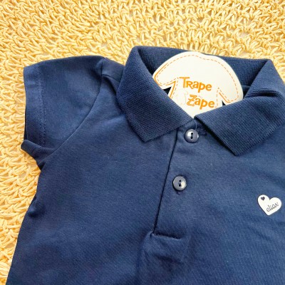 Vestido Gola Polo - Marinho